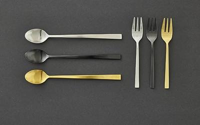 BITZ - Koffie & Thee - Gebakvorkjes 14,4cm S/4 RVS