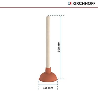 Kirchhoff Uitloopreiniger met houten handvat, Ø 115 mm - 99908100