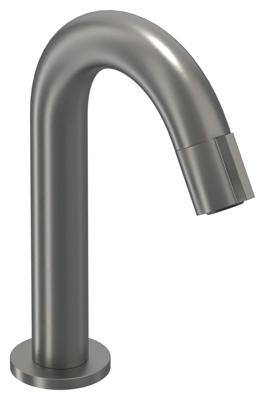 IVY Pact Fonteinkraan - gebogen - opbouw - laag - Geborsteld metal black PVD 6402056