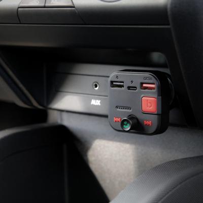 SAVIO FM-zender, Bluetooth 5.3, QC 3.0 lader, LED display, Bass Boost, TR-15, zwart SAVIO FM-zender, Bluetooth 5.3, QC 3.0 lader, LED display, Bass Boost, TR-15, zwart