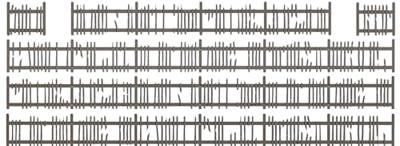 Busch 1011 H0 oud-lattenhek Bouwpakket