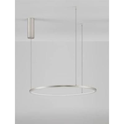 Lyora Ronde hanglampTarquin zilvergrijs Ø 60cm - 9345603