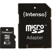 Intenso High Performance microSDHC-kaart 8 GB Class 10 Incl. SD-adapter - thumbnail