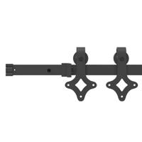 Schuifdeur ORKDAL Bruin 83 x 232 cm Hout en metaal - thumbnail