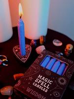 Magic Spell Kaarsen Wijsheid (Blauw - 12 stuks) - thumbnail