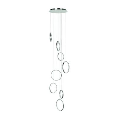 Highlight Design hanglampOlympia nikkel 8 cirkels - H5800.30