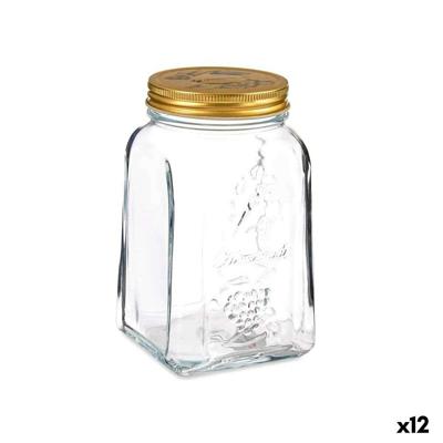 Blik Pasabahce Homemade Transparant Gouden 1 L (12 Stuks)