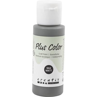 Plus Color acrylverf, donkergrijs, 60 ml/ 1 fles