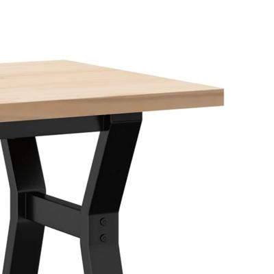 Salontafel Y-frame 100x50x45,5 cm grenenhout en staal