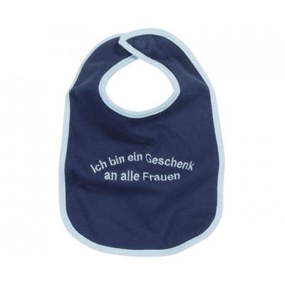 Schnizler slabbetje Geschenk an alle Frauen junior katoen navy onesize