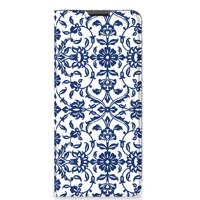 Motorola Moto G51 5G Smart Cover Flower Blue - thumbnail