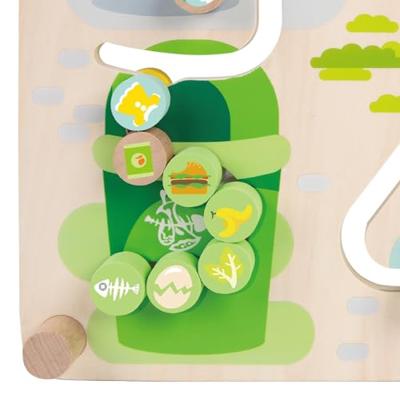 Classic World houten bord sorteerspel 2in1 stad en afval scheiden - thumbnail