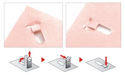 Plus nietloze nietmachine, blauw