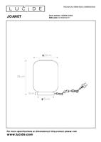 Lucide JOANET - Tafellamp - Ø 22 cm - 1xE27 - Fumé - thumbnail