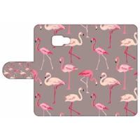 Samsung Galaxy A3 2017 | Telefoonhoesje | Met pasjeshouder | Flamingo - thumbnail
