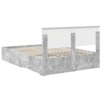 Bedframe met lade met hoofdeinde met opslag Bewerkt hout - thumbnail