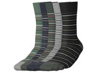 esmara Men 5 Paar sokken (Strepen/marineblauw/groen/grijs, 39-42) - thumbnail