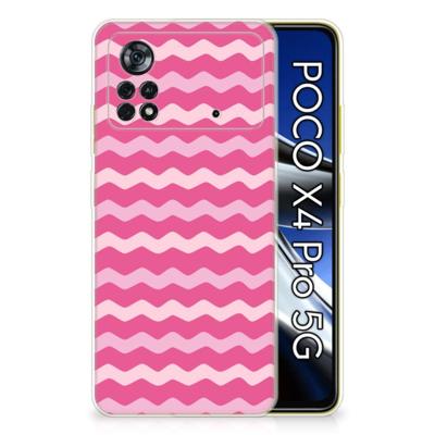 Xiaomi Poco X4 Pro 5G | TPU bumper | Waves Pink