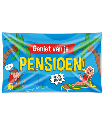 Paperdreams gevel vlag xxl pensioen