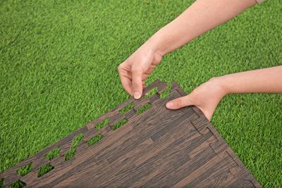 Bestway Zwembadvloer Foam Houten Stijl 12 Stuks 50x50 cm Tuin 58712 - thumbnail