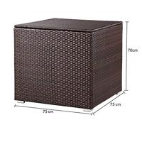 Polyrattan Kussenbox Bruin 318L - thumbnail