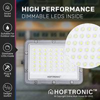Helios Smart Solar Breedstraler - Vervangt 50 Watt - 410 lumen - 6500K - IP65 waterdicht - IK08 - Bestuurbaar via app - Google Home, Amazon Alexa en Siri - Schijnwerper op zonne energie - thumbnail