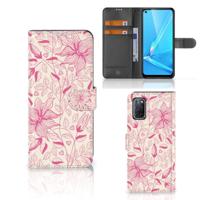 OPPO A72 | OPPO A52 Hoesje Pink Flowers - thumbnail