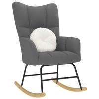 Schommelstoel stof donkergrijs - thumbnail