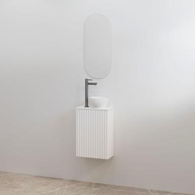 Toiletmeubelset Best-Design Mali Mat Wit Onderkast + Mat Wit Meubelblad Toiletmeubelset Best-Design Mali Mat Wit Onderkast + Mat Wit Meubelblad