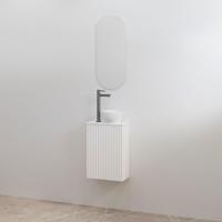 Toiletmeubelset Best-Design Mali Mat Wit Onderkast + Mat Wit Meubelblad - thumbnail