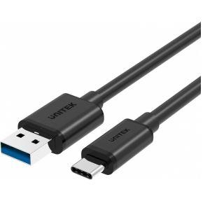 UNITEK Y-C474BK USB-kabel USB 3.2 Gen 1 (3.1 Gen 1) 1 m USB A USB C Zwart