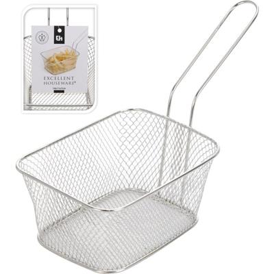 Excellent Houseware Frietmand 14x11x7 cm RVS