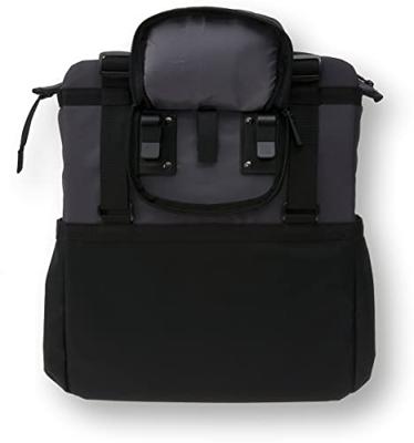 BASIL shopper xl - sportieve en trendy fietstas voor boodschappen en strand, zwart/antraciet, 20l