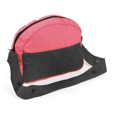 Poppen Luiertas - Melange Antraciet Pink Poppen Luiertas - Melange Antraciet Pink