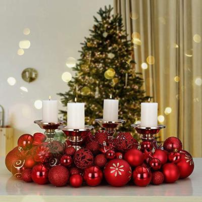 Kerstboom decoraties - Set van 66 - rood Kerstboom decoraties - Set van 66 - rood