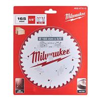 Milwaukee Cirkelzaagblad voor Hout | Ø 165mm Asgat 15,87mm 40T - 4932471312 - thumbnail