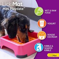 Voerbak voor honden Lickimat Turkoois TPR - thumbnail