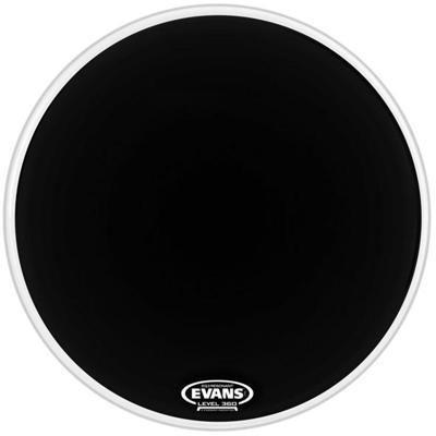 Evans BD22RB-NP EQ3 No Port Resonant Black 22 inch bassdrumvel