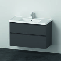 Badkamermeubelset Duravit D-Neo Wastafel Keramiek 100.5x48x62.5 cm Mat Grafiet - thumbnail