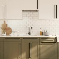 Handvatten 20 st 480 mm roestvrij staal zwart - thumbnail