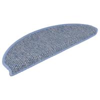 VidaXL Trapmatten zelfklevend 15 st sisal-look 56x17x3 cm blauw - thumbnail