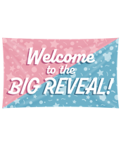 Gevelvlag &apos;Welcome&apos; Gender Reveal (150x90cm) - thumbnail