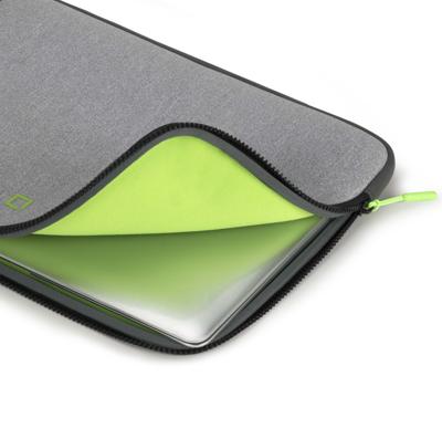 Dicota Laptophoes DICOTA Skin FLOW - Notebook-Hülle - 35.8 Geschikt voor max. (laptop): 35,8 cm (14,1) Grijs, Groen Dicota Laptophoes DICOTA Skin FLOW - Notebook-Hülle - 35.8 Geschikt voor max. (laptop): 35,8 cm (14,1) Grijs, Groen