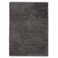 Tapeso Hoogpolig vloerkleed shaggy Grand effen - donkergrijs - 160x230 - thumbnail