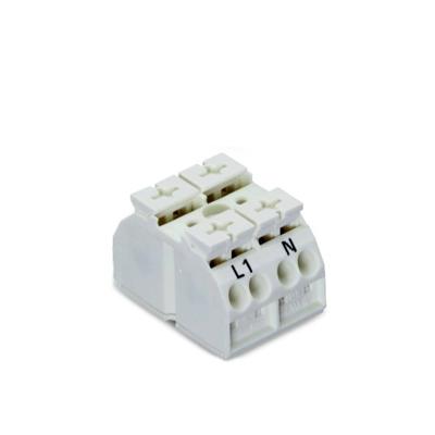 WAGO 862-1652 Apparaataansluitklem Veerklem Wit 500 stuk(s)