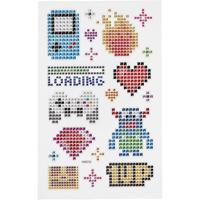 Creativ Company Diamond stickers, gadgets, vel 10x16 cm, 1 vel - thumbnail