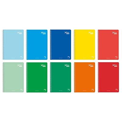 Pacsa Notitieboek Xtra Plus 80 vellen 4 x 4 hardcover, 90 g, verschillende kleuren - 5u