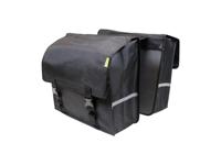 Dresco Super shopper dubbele fietstas 50 liter nylon zwart - thumbnail