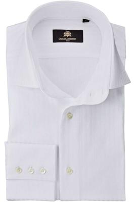 Circle of Gentlemen Overhemd Danthe Wit Dobby Streep Slim Fit