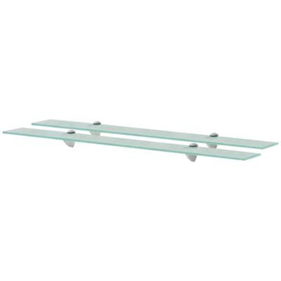 VidaXL Schappen zwevend 2 st 90x10 cm 8 mm glas
